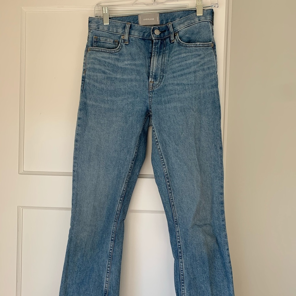 Everlane Kick Crop Jeans in Light Blue